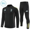 Juventus Trainings Sweatshirt Quarter-zip 2025-26 Zwarte - Kids